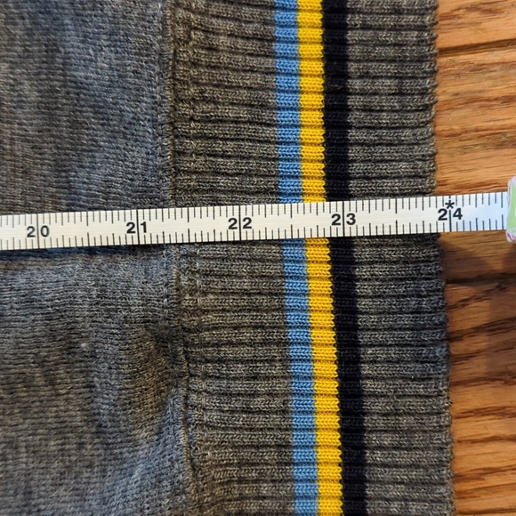 Vintage Varsity Gray Stripe Wool Sweater - Picture 15 of 16